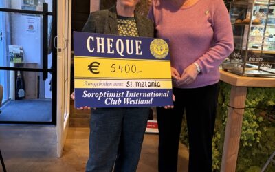 Cheque van Soroptimisten Westland